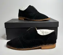 STEVEN by Steve Madden Women's Deven Suede Oxfords in Black