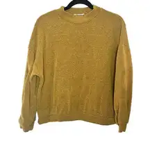 Lush women's  mustard yellow pull over long sleeve sweater Size Medium