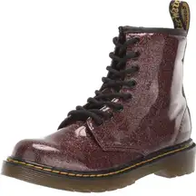 Dr. Martens 1460 Glitter Lace Up Zipper Boots Rose Brown Size Women’s 5