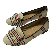 J. Crew striped ballet flats