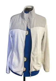 DANSKIN Women’s Jacket Size Large Gray & White Size Large