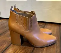 Anthropologie Kelsi Dagger Brooklyn Womens Block Heel Ankle Booties