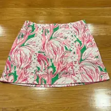 LILLY Pulitzer marigold flamingo skort size 0.