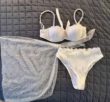 3-Piece Bridal Swimsuit Set