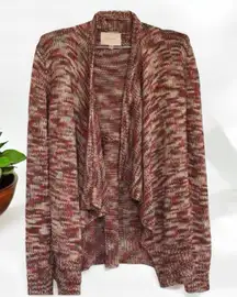 Anthropologie‎ Skies are Blue mauve pink Open Front cardigan sweater Women’s S