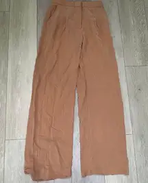 Something navy‎ beige wide leg work business casual trouser pants size 2