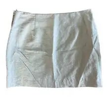 H&M Women's 6 Linen Blend Beige Linen Blend Breathable Comfortable Mini Skirt