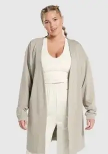 Gymshark x Whitney Simmons Tan Open Oversized Cardigan Size L