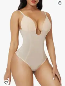 Thong Shapewear Bodysuit for Women Tummy Control Body Shaper U Plunge Fajas Colombianas Waist Trainer Corset
