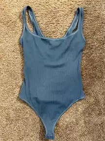 SKIMS Kyanite Ribbed Bodysuit- Large