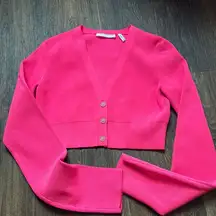 Helmut Lang Hot Pink Cardigan