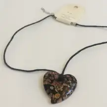 FINAL MARKDOWN NEW glass heart necklace