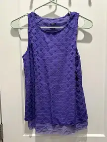 Oiselle Violet Purple Rabbit Tank Swing Dress Breathable Stretchy Size 6 Medium