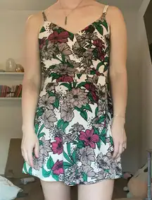 Candie Floral Romper Dress