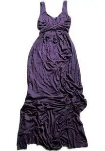 NWT Rachel Pally Petra in Jewel Purple Scoop Neck Jersey Maxi Dress XS $229