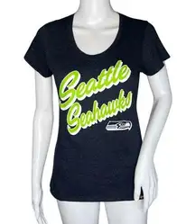 Seattle Seahawks Shirt Womens Small Blue Green NFL  '47 Graphic Tee Sportswear