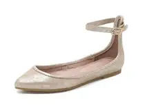 Joie temple ankle strap pointed toe flats size 6