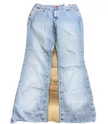 Tommy Hilfiger Vtg Women’s Stretch Hipster Slim Fit Boot Cut 12 Long Jeans NWTS