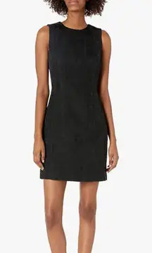 Theory Black Jacquard Hourglass Mini Dress