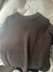 brown knit sweater