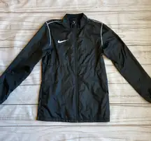 Nike Black Lightweight Windbreaker Track Jacket Sz S
