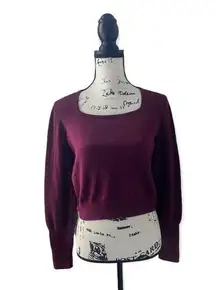 SZ S purple cropped sweater