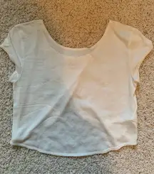 Hollister Cream Colored Criss-Cross Crop Top