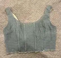 Stylish Blue Denim Women cropped Top