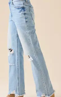 ALTARD STATE WOMENS DISTRESSED STRAIGHT LEG JEAN NEW WITH TAGS 27