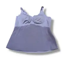 HoneyLove LiftWear Cami Tank‎ Size 2X Blue Shaping Shapewear Wireless Adjustable
