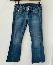 True Religion Y2K Low Rise Flare Medium Wash Denim Jeans Size 28