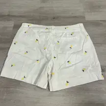 St johns bay lemon embroidered twill white Shorts