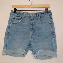 Garage Light Wash Denim High Rise Bermuda Shorts size 9