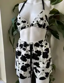 Cow Print 2 Piece Suits