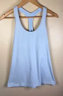 Lululemon Women's Size Small Racerback Tank Top Light Blue‎ Yoga Gym Activewear