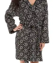 Vera Bradley Concerto Hooded Fleece Robe S/M