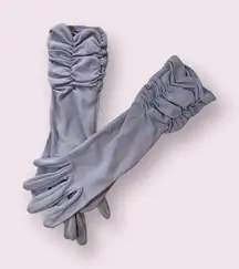 Elegant Vintage Periwinkle Ruched Women's Gloves