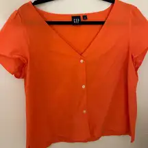 Gap Orange Blouse