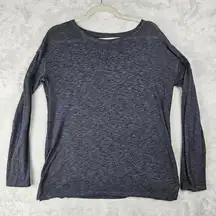 Athleta Long Sleeve Shirt Women's Size XS Gray/Blue