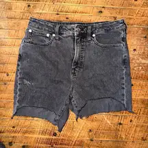 Madewell curvy perfect vintage 29 cutoff mom jean shorts