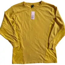 Wild Fable Mustard Yellow Long Sleeve Shirt SZ XS‎ NWT