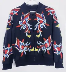 Alice + Olivia The Felisa Bomber Jacket Rare Sequin