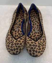 Rothy’s The Flat Round Toe Shoes in Retired Cheetah Print size 7/5