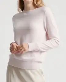 Quince Minimal Pink Mongolian Cashmere Crew Neck Sweater Size Medium