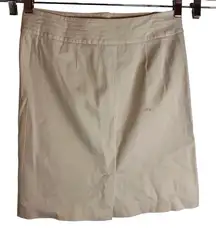 J.McLaughlin Womens‎ Khaki Stretch A-Line Mini Skirt Size 2 Button Back Preppy