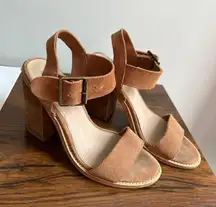 Suede Block Heel