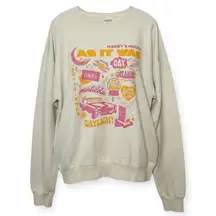 Harry’s House Sweatshirt Beige As It Was Crewneck Graphic Pullover Size Large