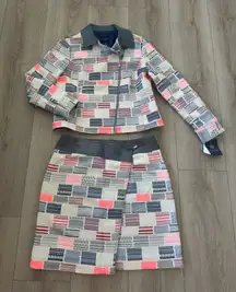 Doncaster Collection Patterned Jacket and Skirt Set 2 pieces 💞