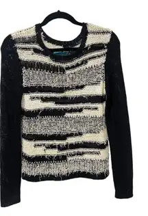 Abstract Scoop Neck Sweater (Size M)