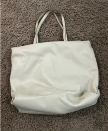 White Leather Tote Bag Target